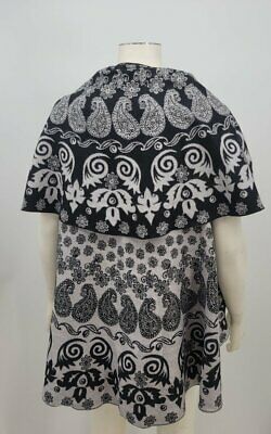 Womens Reversible Printed Cold Weather Shawl Wrap One Size