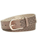 International Concepts Floral Perforated Belt
