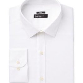 Bar III Mens Slim-Fit Stretch Dress Shirt, Size large
