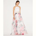 B Darlin Juniors Popover Printed Organza Gown, Size 5/6