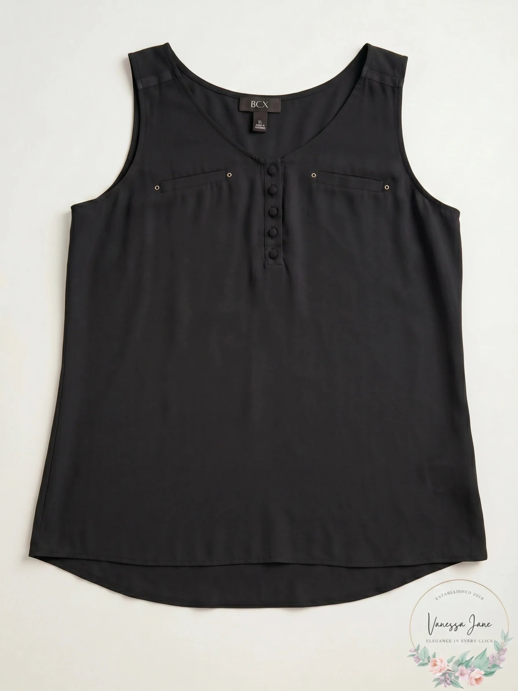 Bcx Juniors V-Neck Sleeveless Top