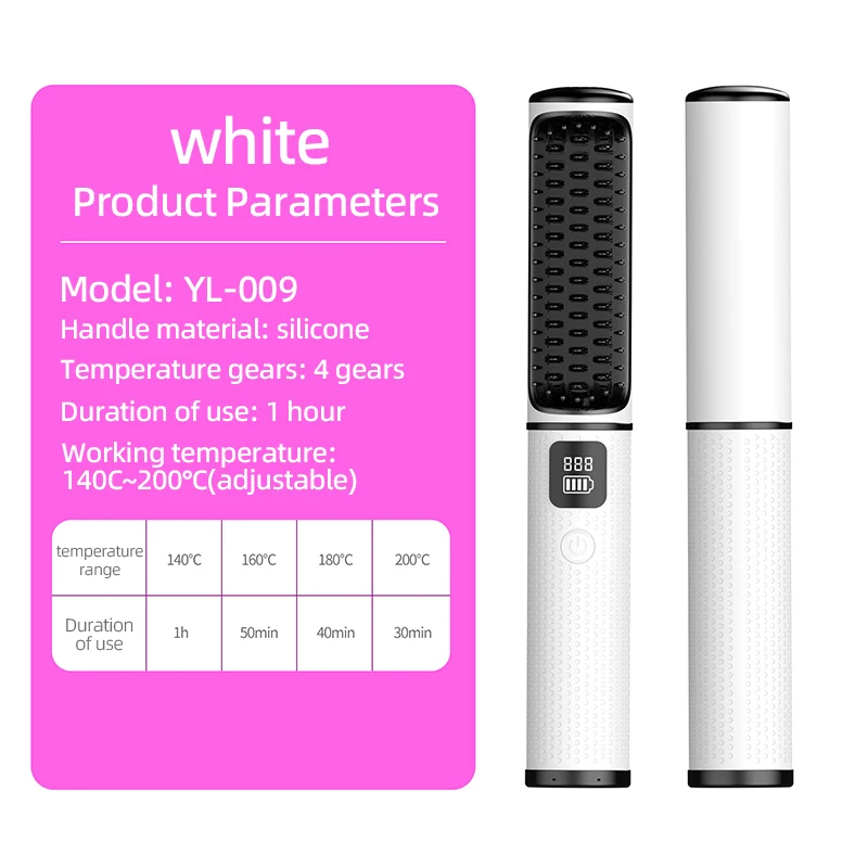 USB Charging Hair Straightener Comb