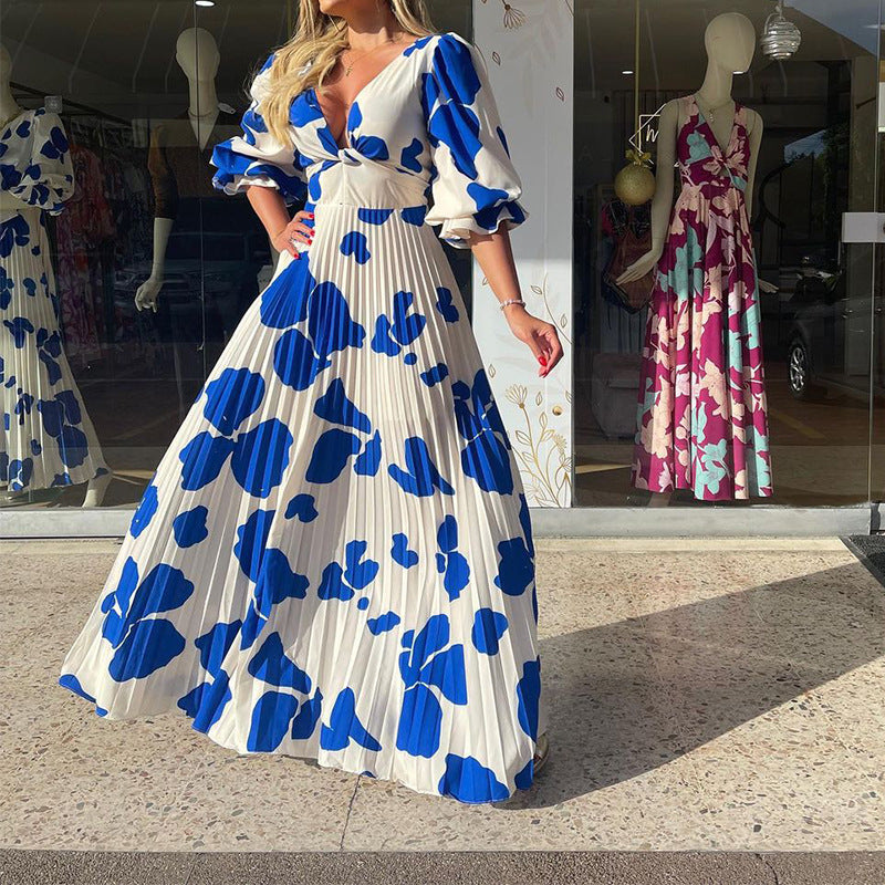 Elegant Printed Dress for Women