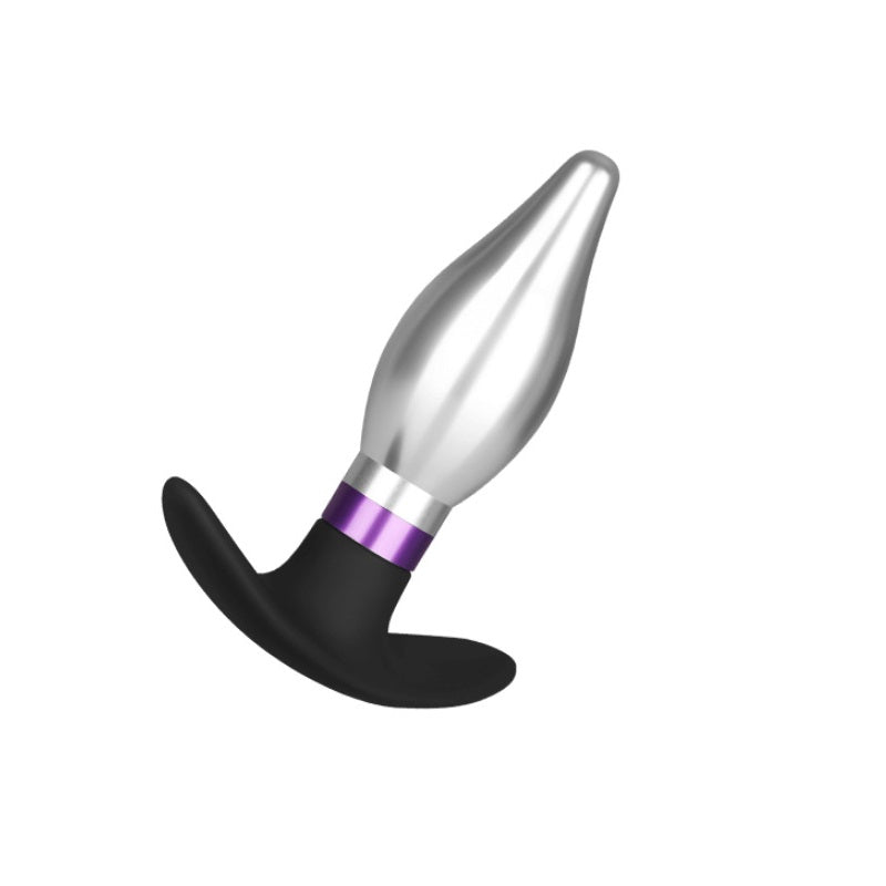 Silicone and Metal Anal Plug for Adult Pleasure