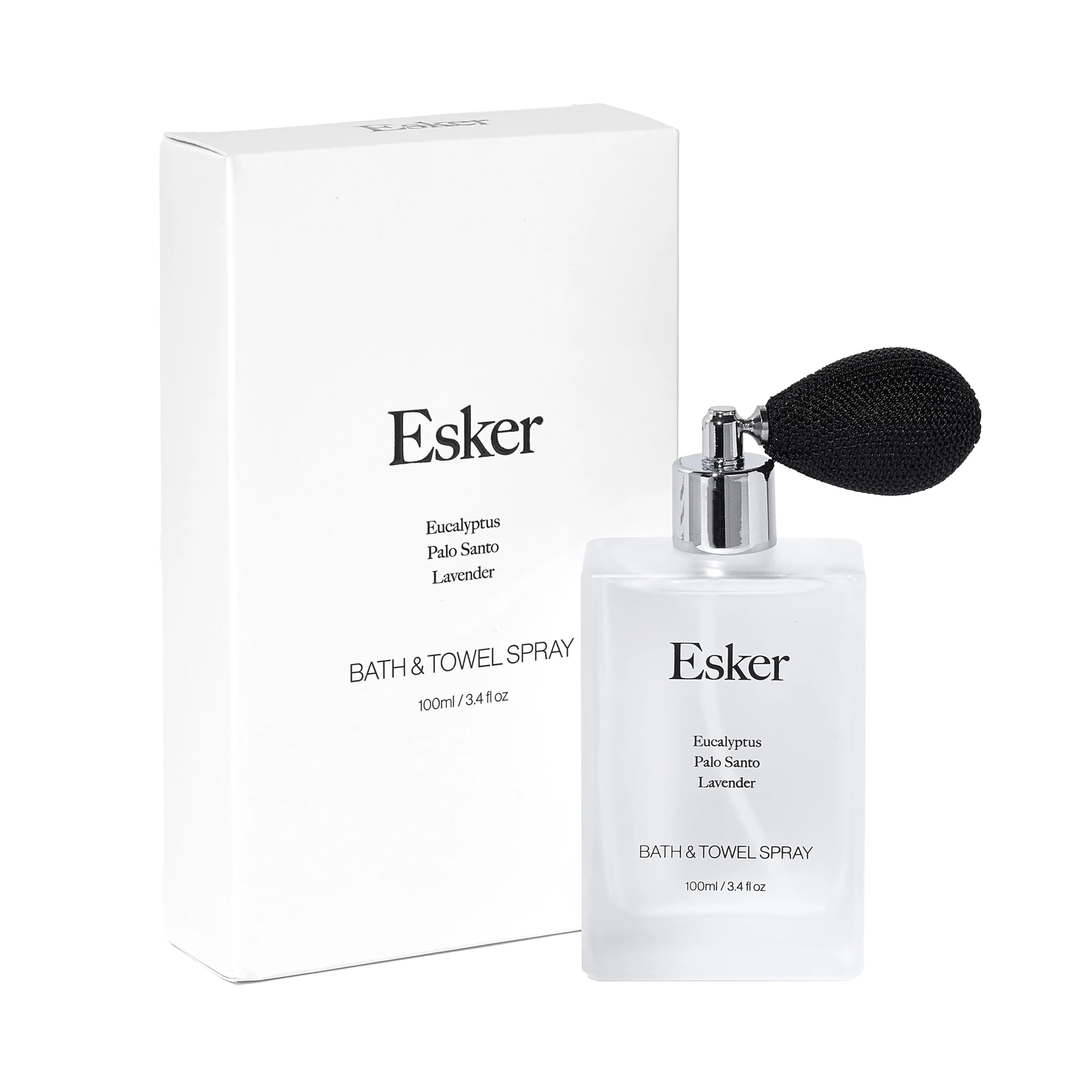 Esker - Natural Eucalyptus Towel + Linen Spray | Clean Vegan Home Fragrance + Aromatherapy (3.4 fl oz | 100 ml)