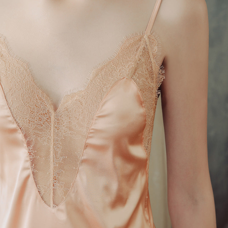 Lace Camisole Sleep Dress - Summer Women's Loungewear