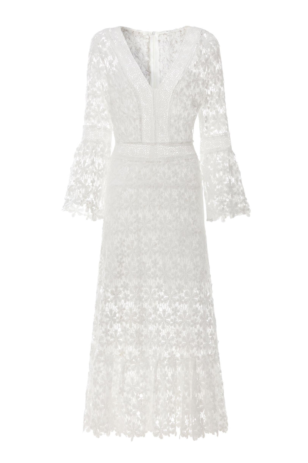New Women's Sexy Backless Lace Dress with Floral Print