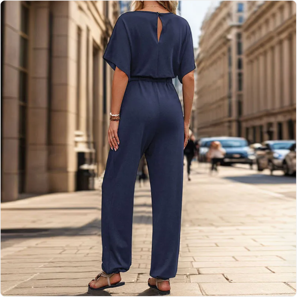 Women's Casual Solid Color Summer Jumpsuit