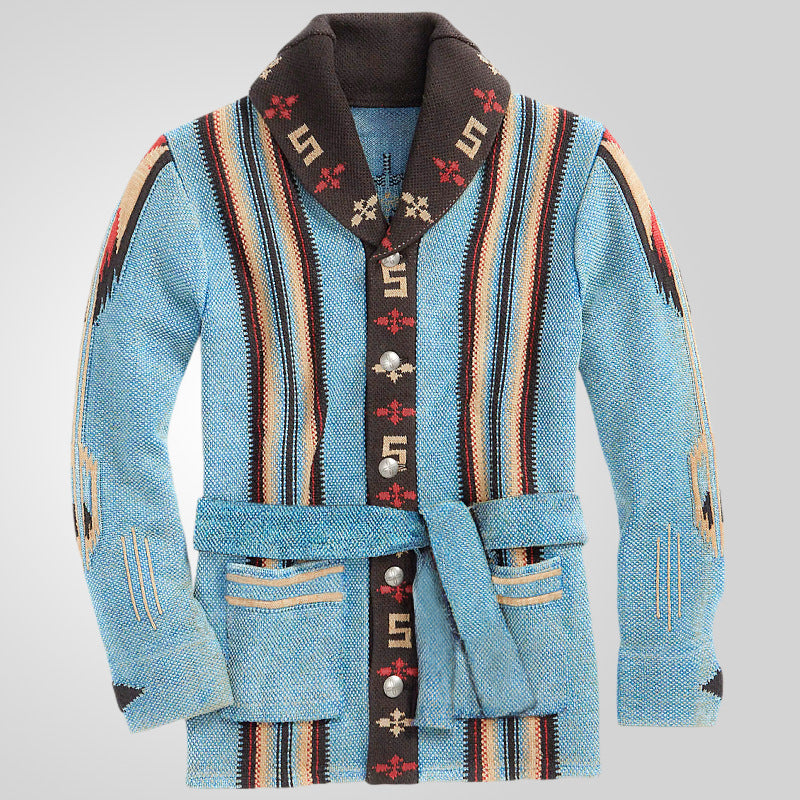 Mid-Length Thick Sweater Coat for Autumn and Winter