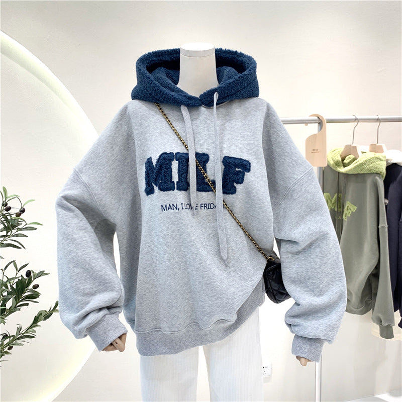 Thick Winter Hooded Sweater for Women - Anti-Pilling Velvet