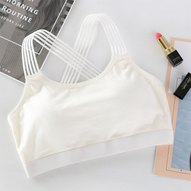 Cotton Strapless Bra Top with Removable Padding for Women