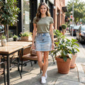 Celebrity Pink High-Rise Denim Skirt, Size 9