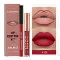 Lip Liner and Matte Lip Gloss Combination Set