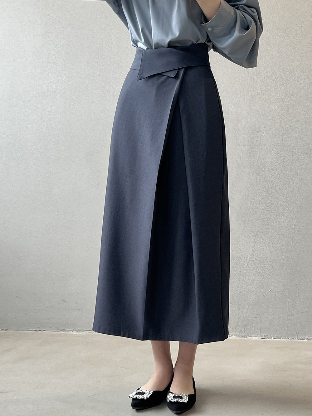 High Waist Irregular Design Skirt for Ladies Fashion