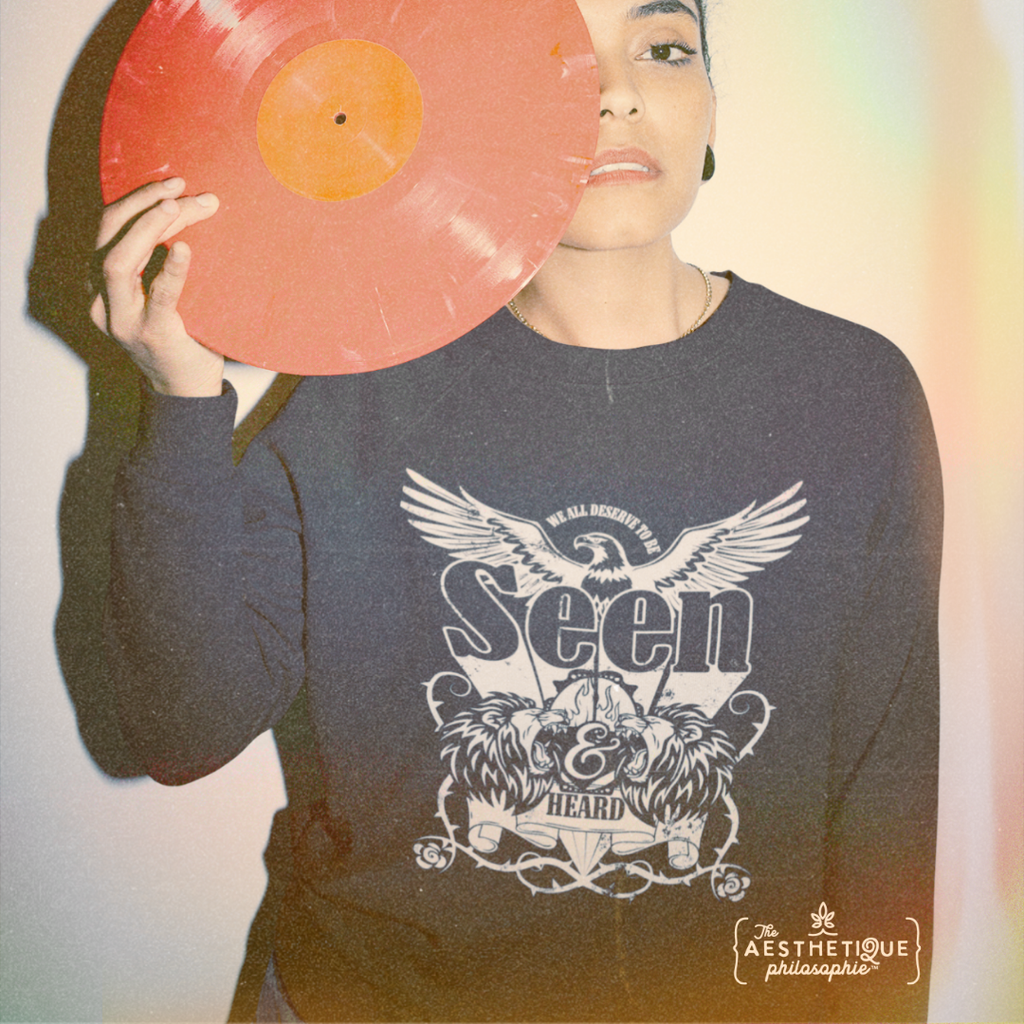 We All Deserve to be Seen & Heard - Adult Unisex Heavy Blend™ Crewneck Sweatshirt
