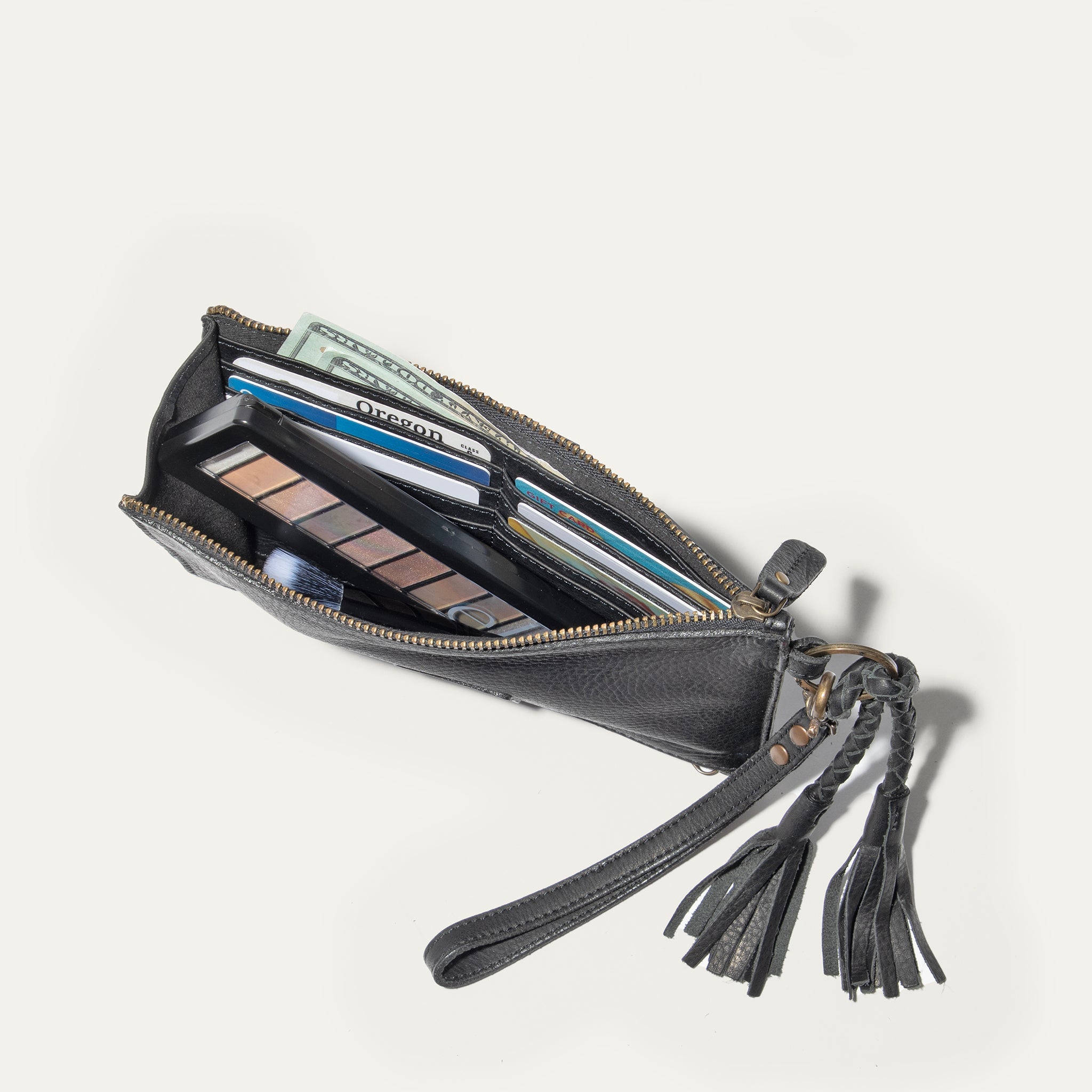 TWO ZIPPER POUCH