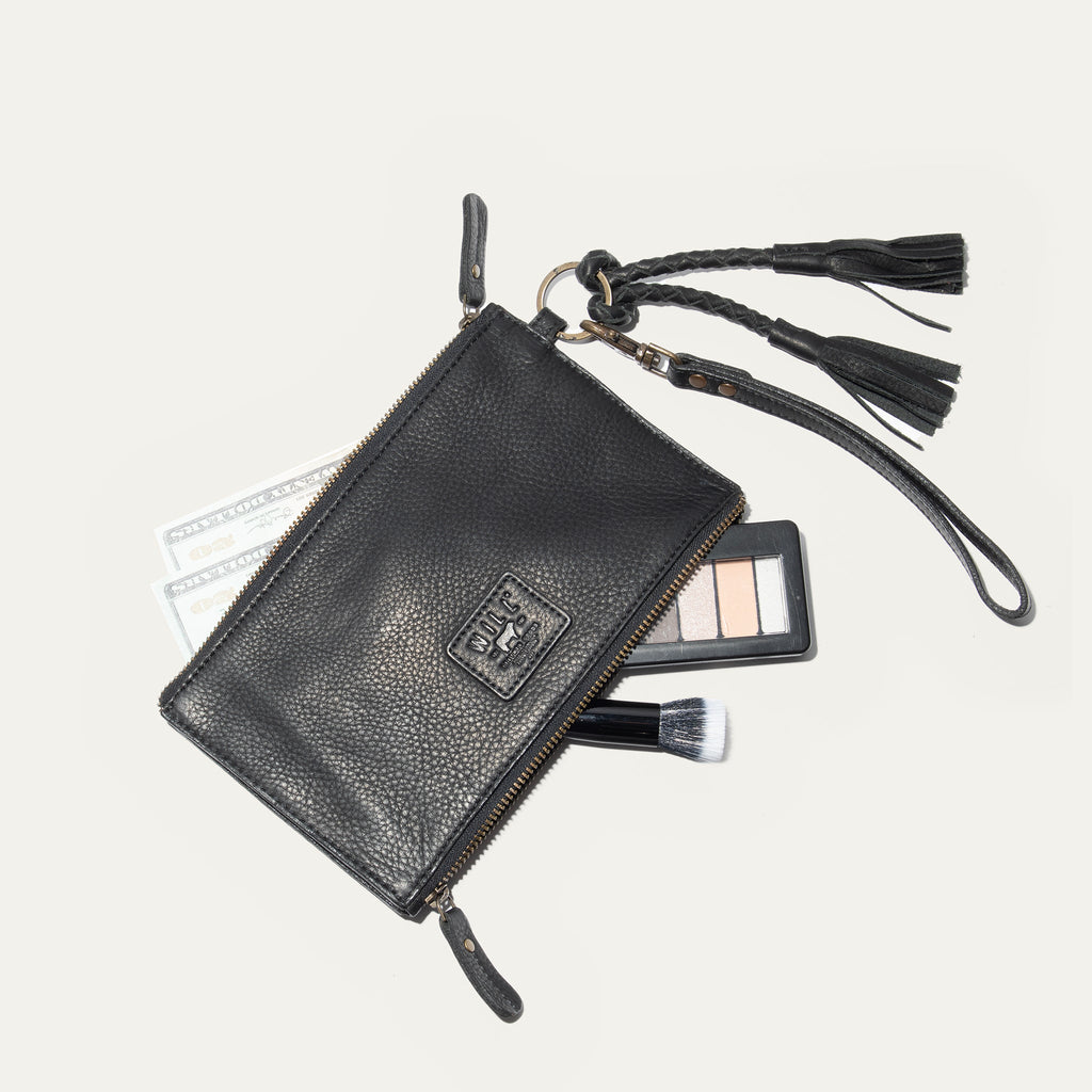 TWO ZIPPER POUCH