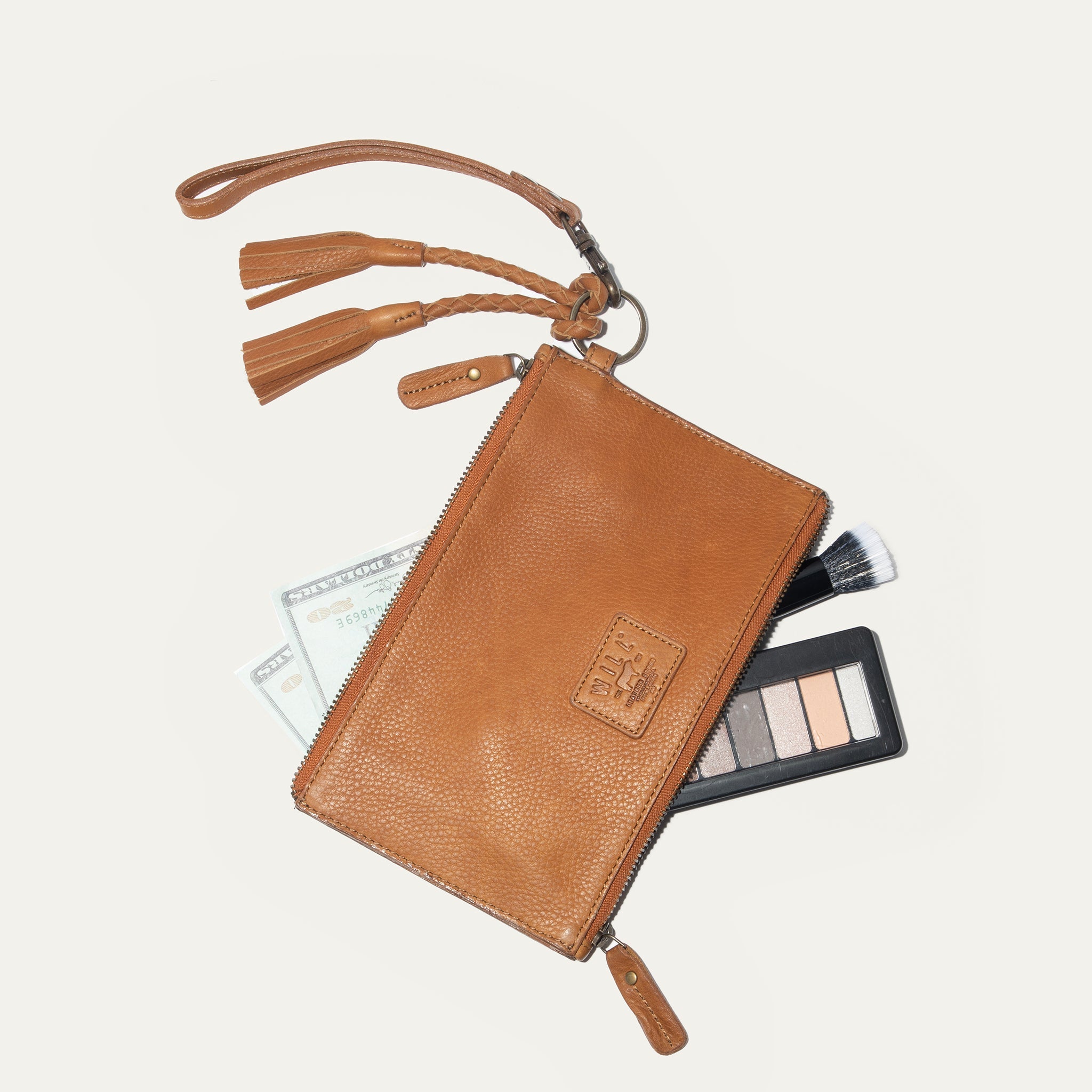 TWO ZIPPER POUCH