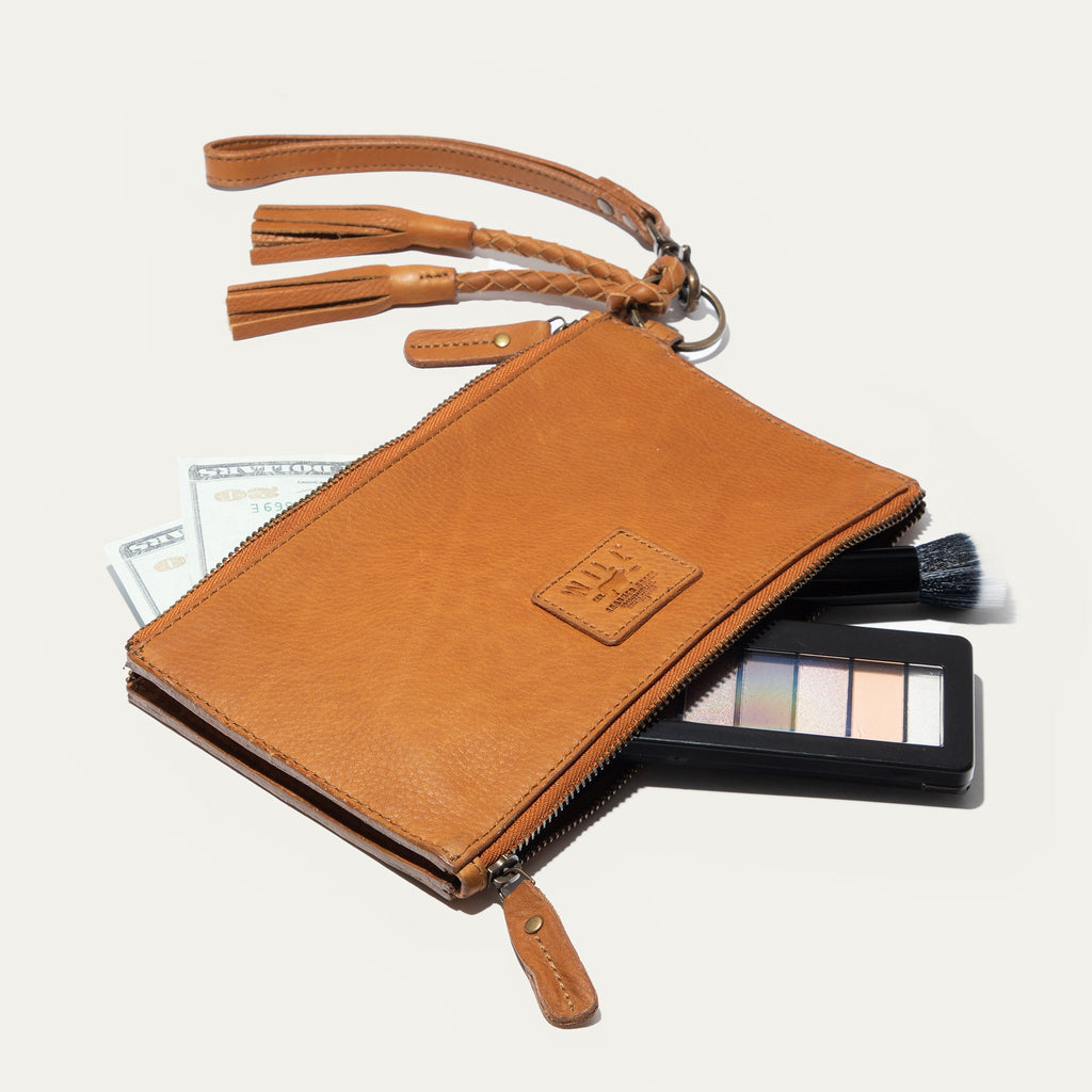 TWO ZIPPER POUCH