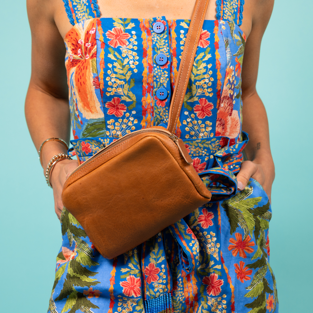 Leather Fanny Pack - Chocolate
