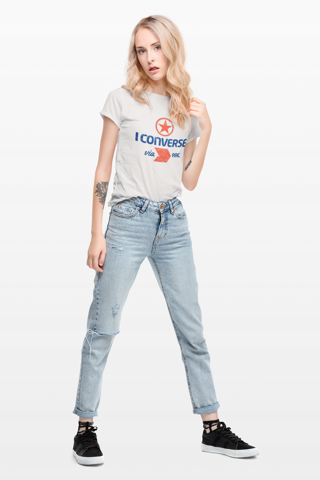 I Converse Via AAC - Unisex Jersey Short Sleeve Tee