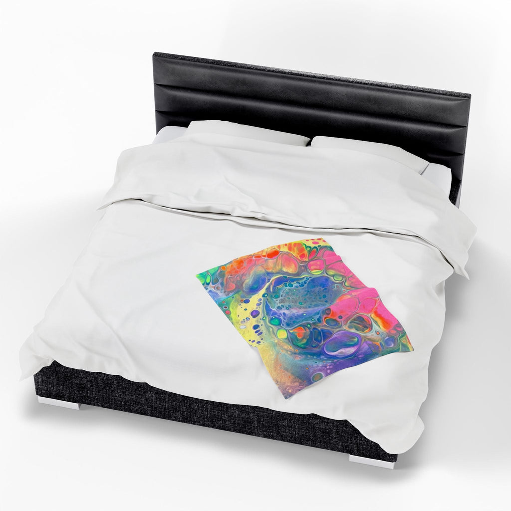 Bespattered Facade Unicorn Velveteen Plush Blanket | 3 Sizes