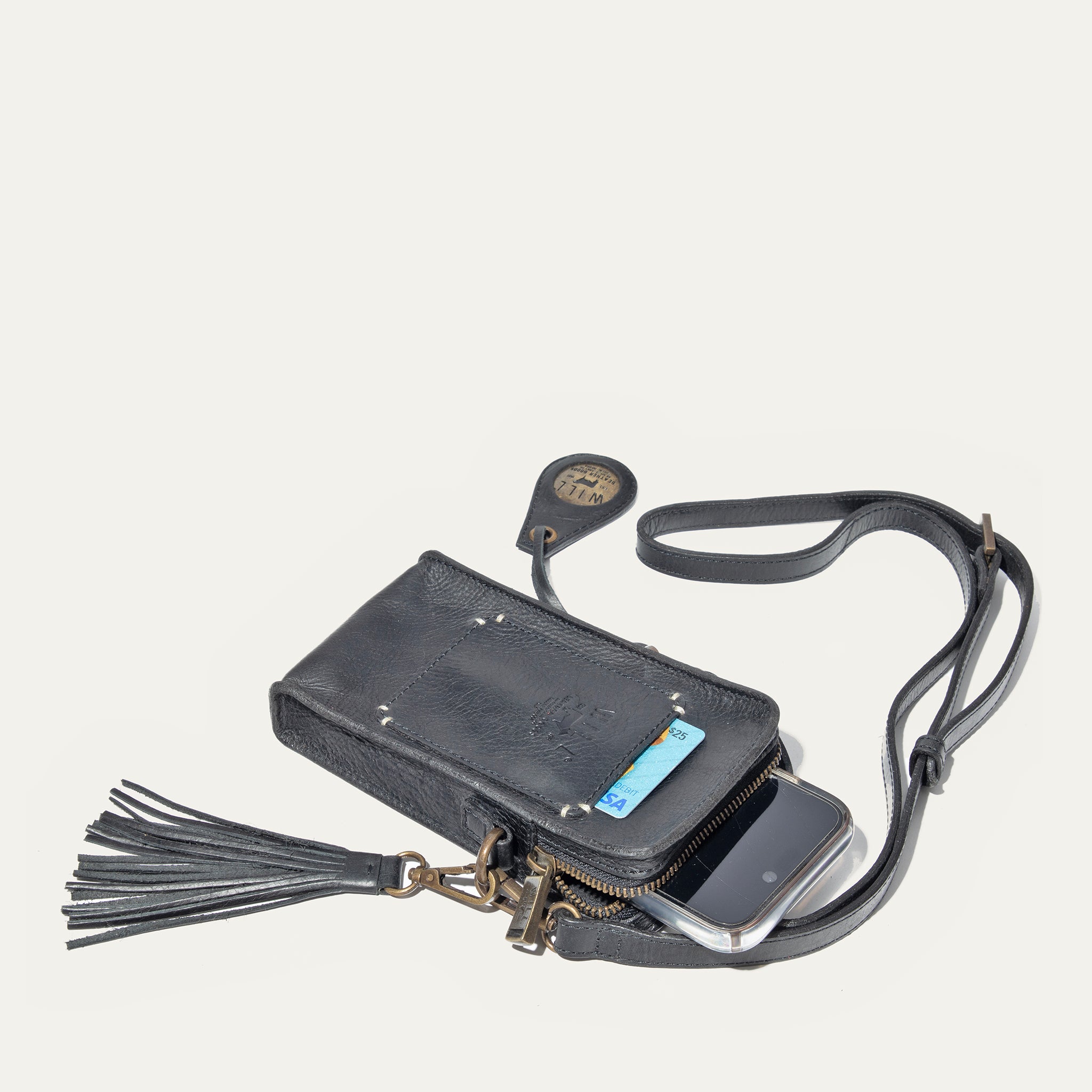 Signature Zip Phone Crossbody