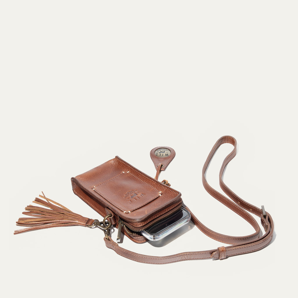 Signature Zip Phone Crossbody