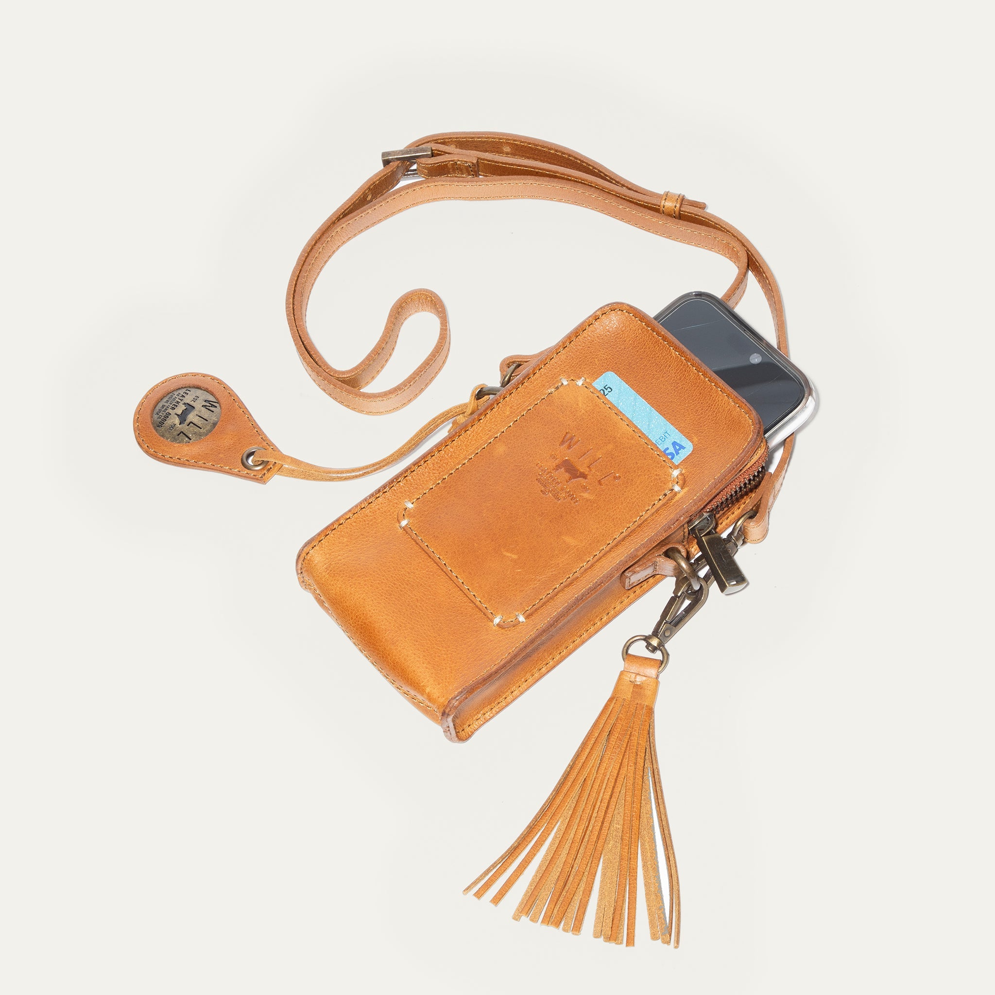 Signature Zip Phone Crossbody