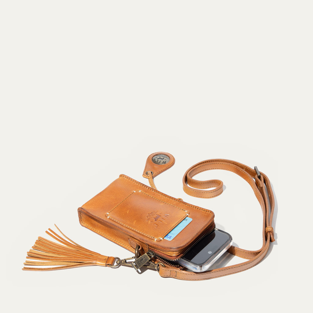 Signature Zip Phone Crossbody