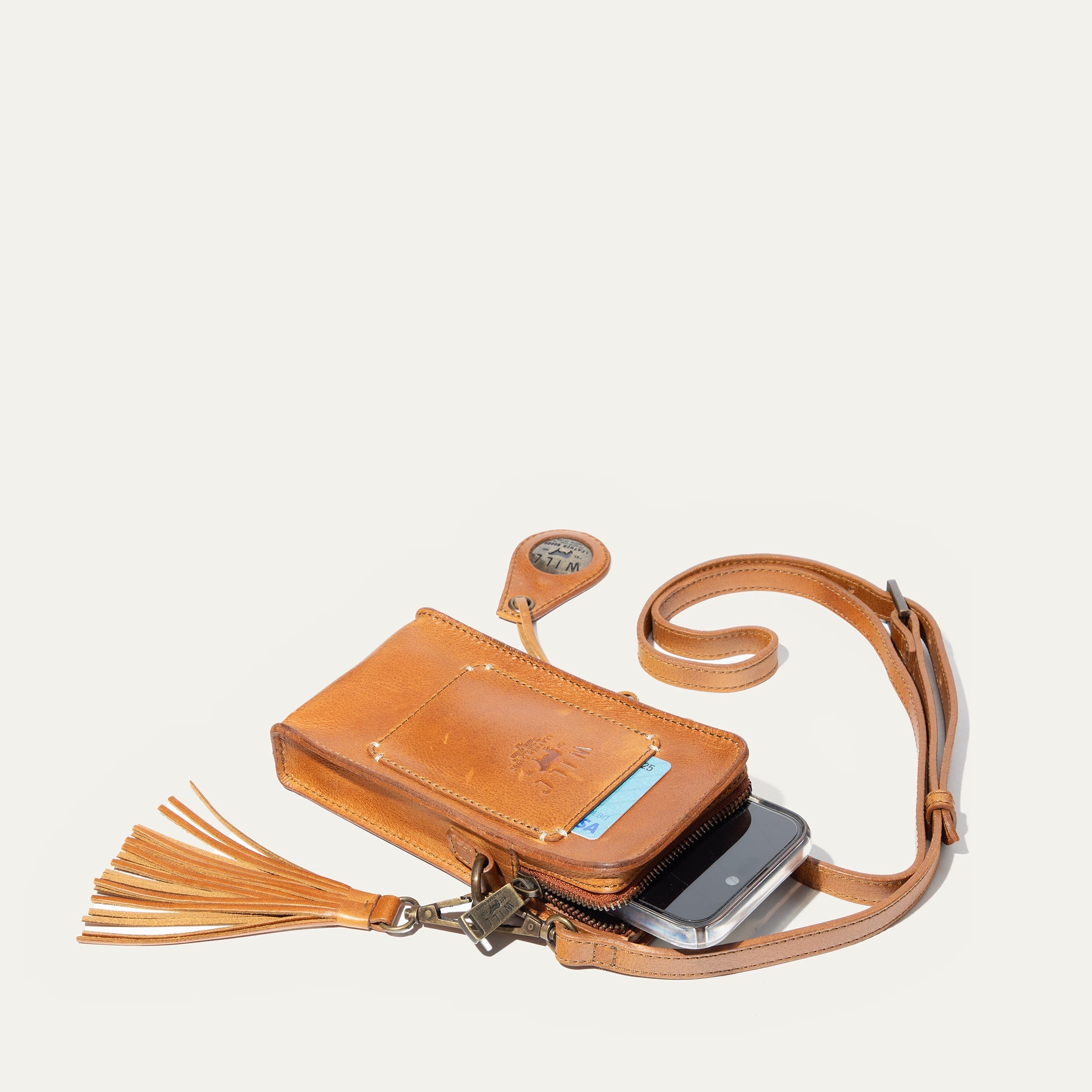 Signature Zip Phone Crossbody