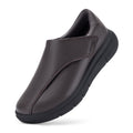 FitVille Diabetic Shoes for Men Dress Shoes Casual Slip On Oxfords Shoes Adjustable Business Formal Wedding Shoes Orthopedic Sneakers for Swollen Feet Brown 9.5 X-Wide