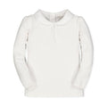 Knit Top with Woven Collar