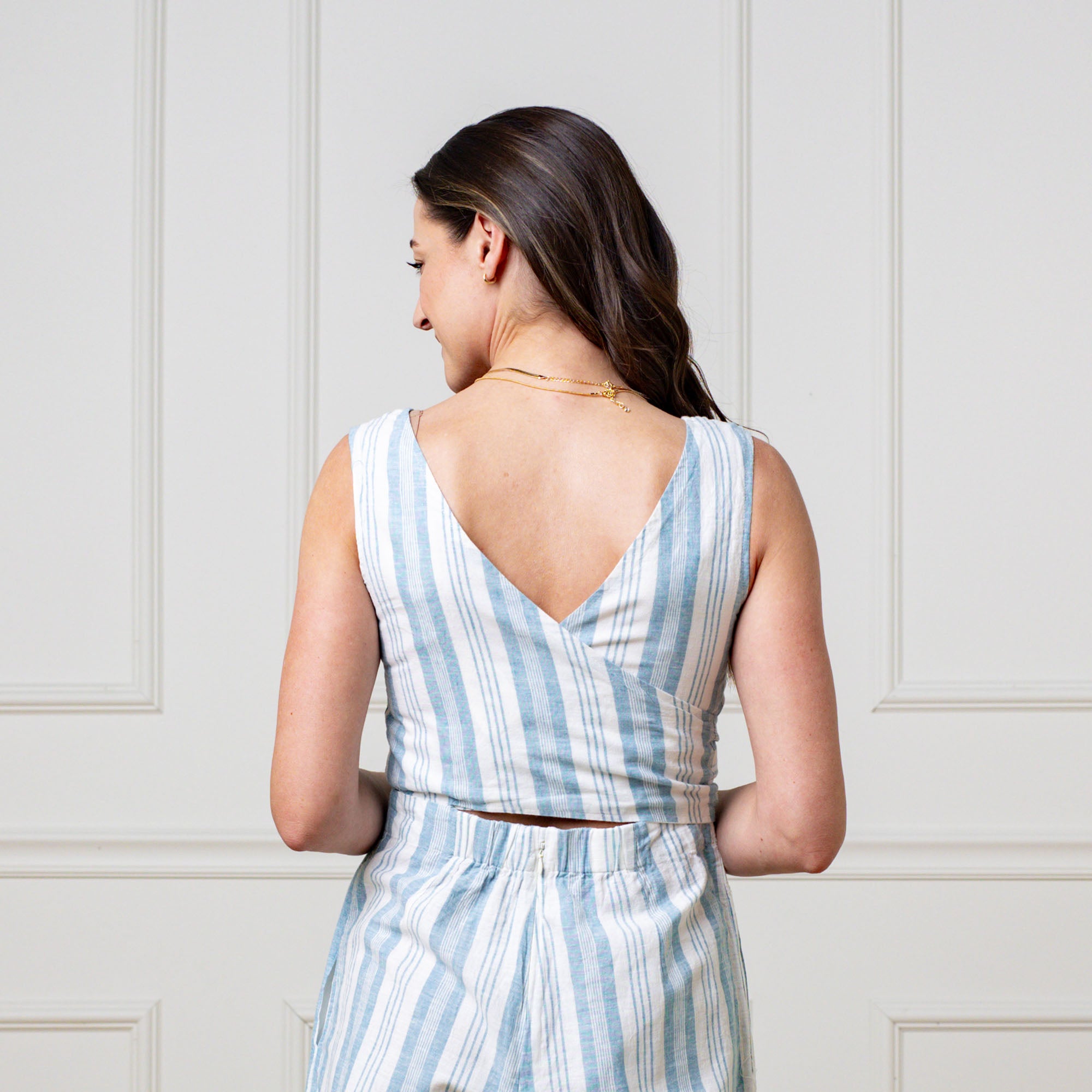 Tie-Waist Wide Leg Jumpsuit