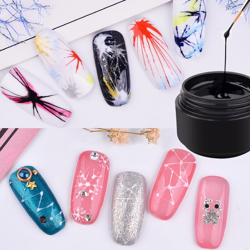 New Creative Spider Gel Nail Polish for DIY Art