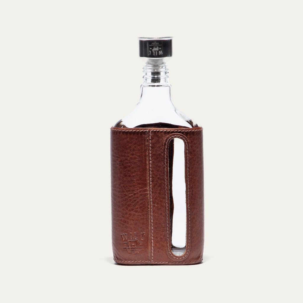 Glass Leather Flask 375Ml