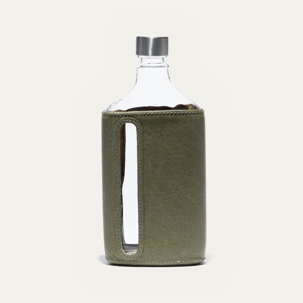 Glass Leather Flask 375Ml