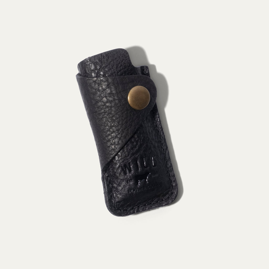 Leather Cover with Lighter