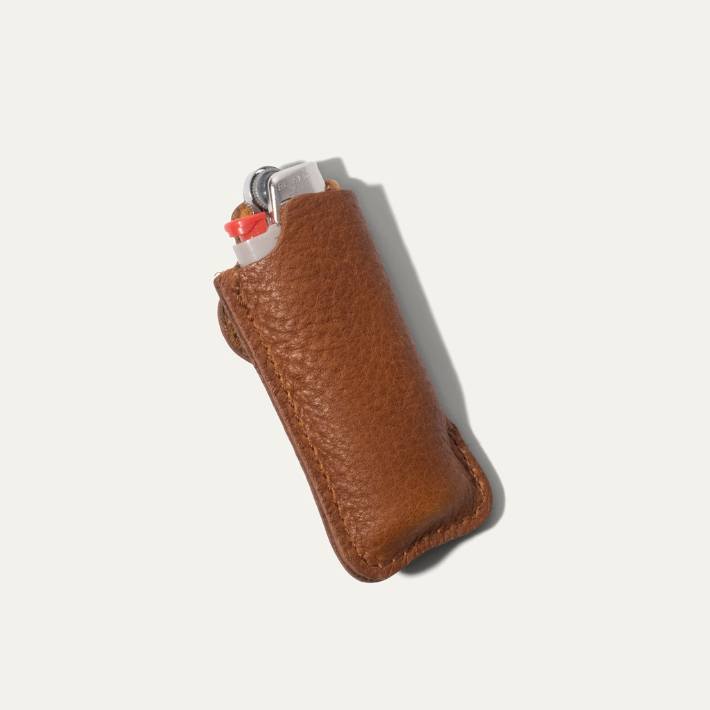 Leather Cover with Lighter