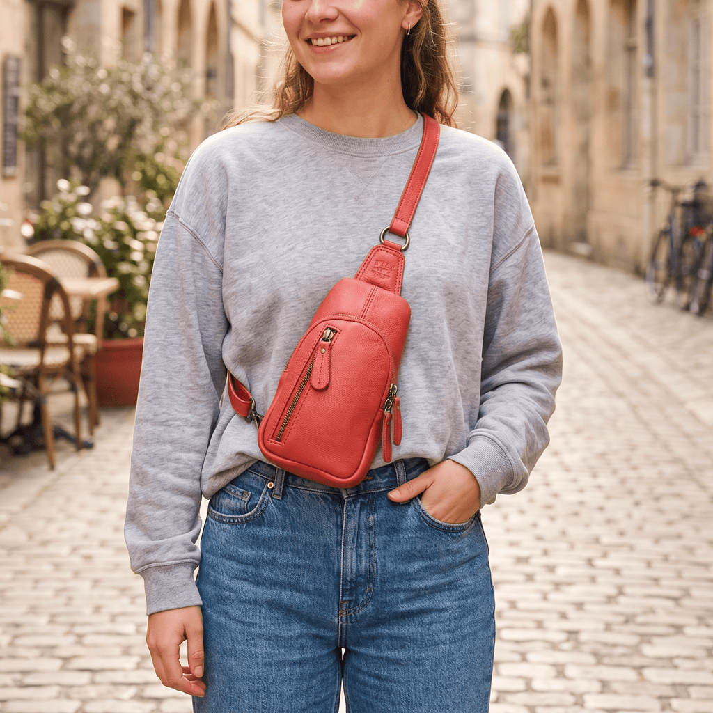 Leather Mini Sling Bag