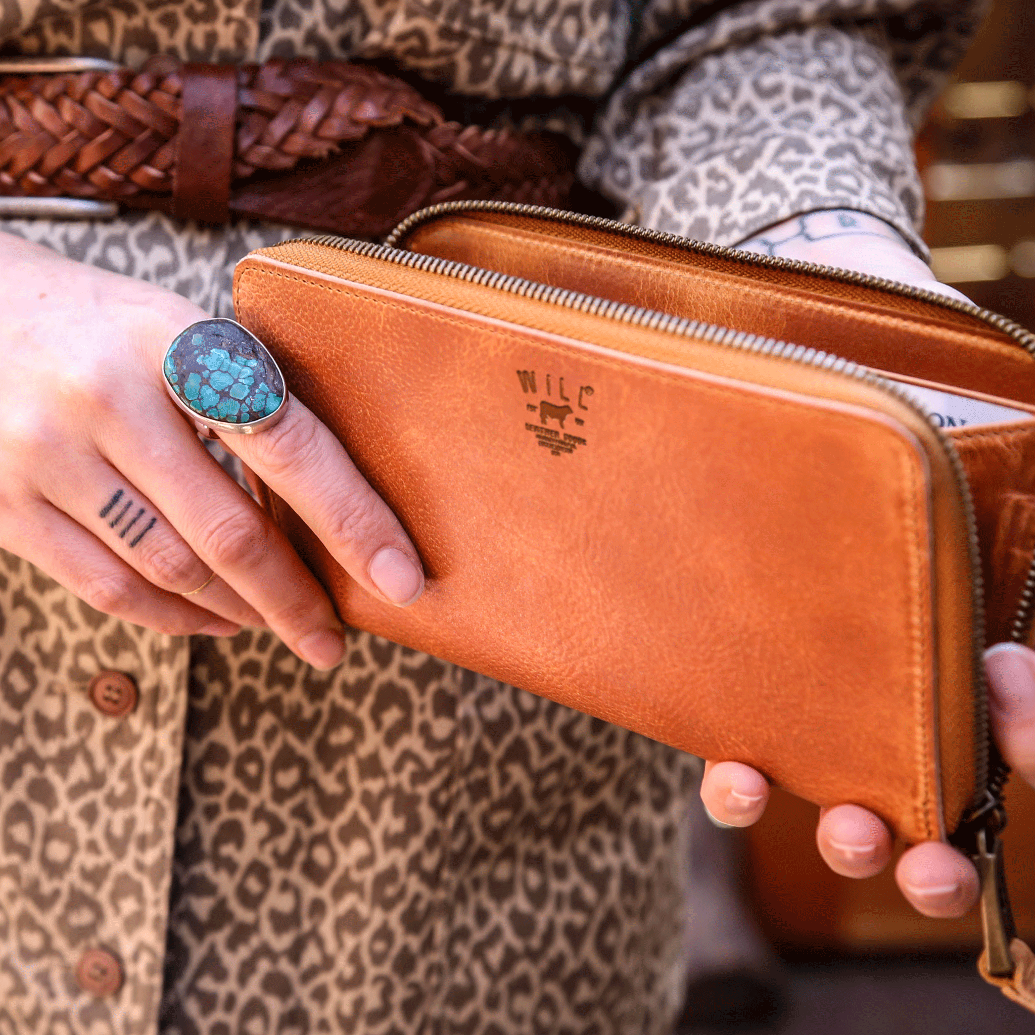 Zip Around Clutch