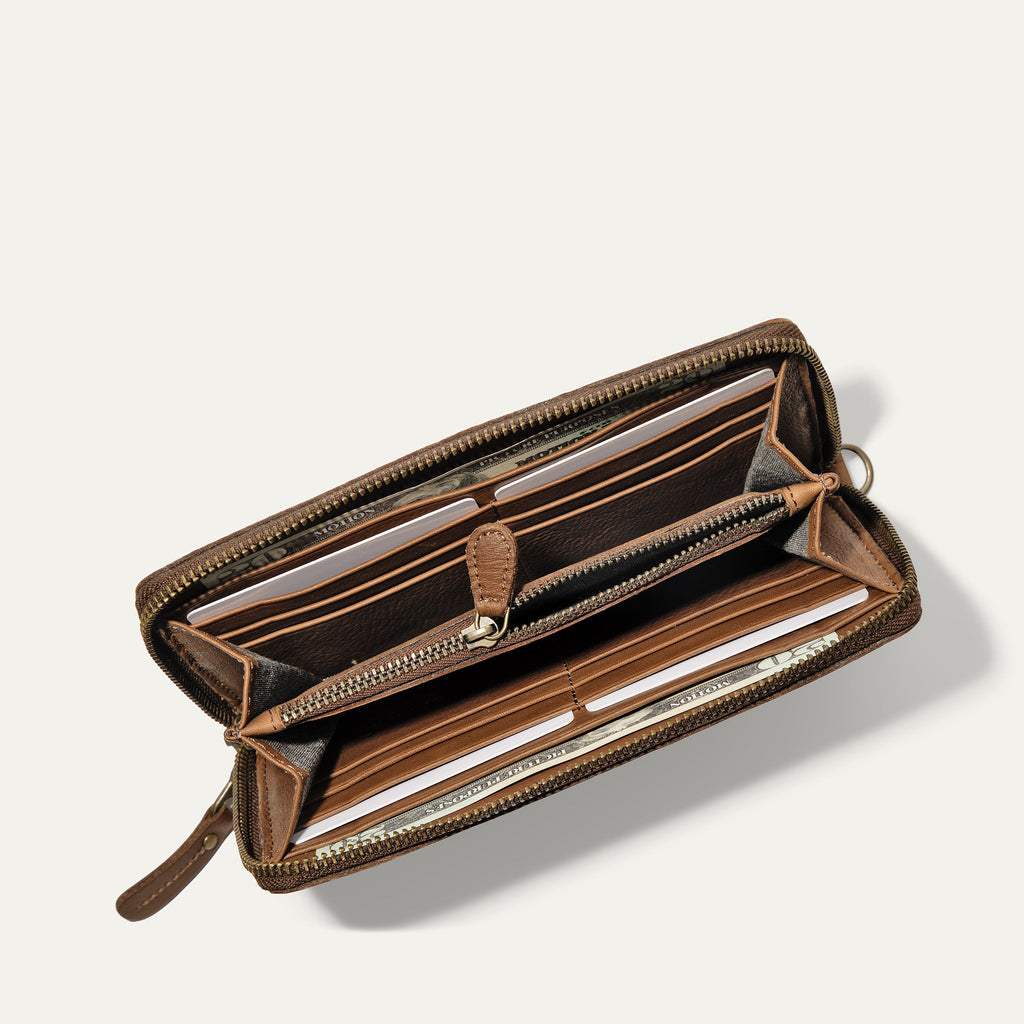 Zip Around Clutch