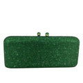 Boutique De FGG Green Evening Bags and Clutches Women Formal Crystal Clutch Handbags Wedding Rhinestone Clutch PurseMini