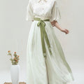 Han Style Women's Wide Leg Culottes for Daily Wear