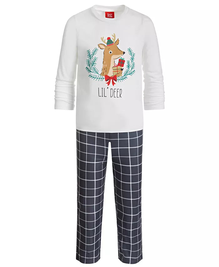 Family Pajamas Matching Kids Lil Deer Mix It Family Pajama Set, Size 8