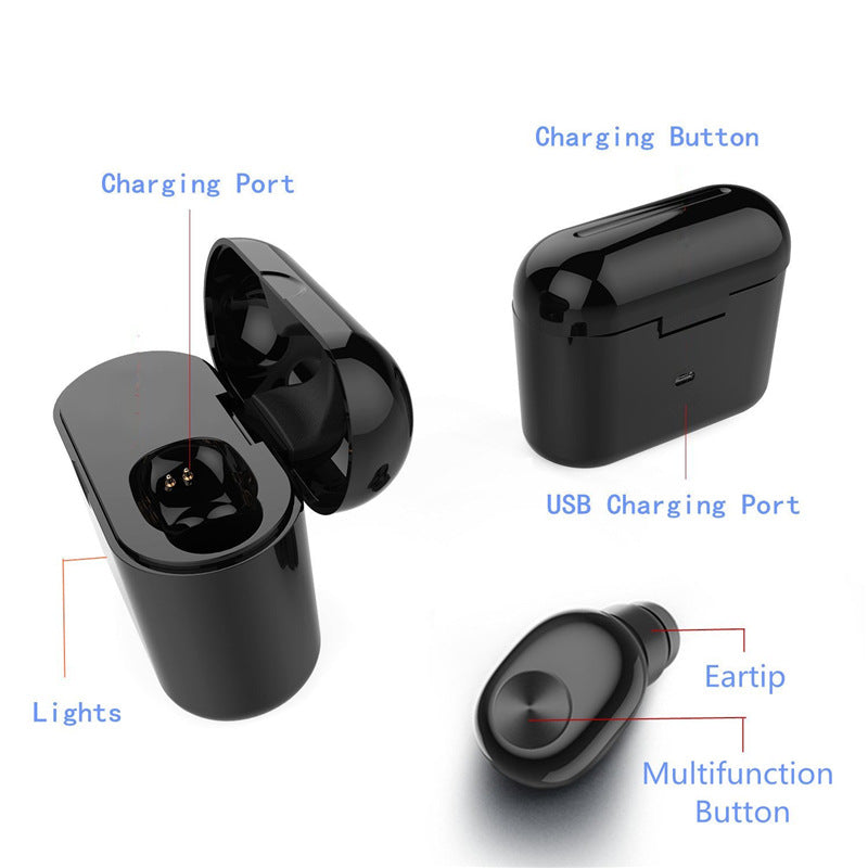 BL1 Wireless Mini Bluetooth Earbuds with Charging Case