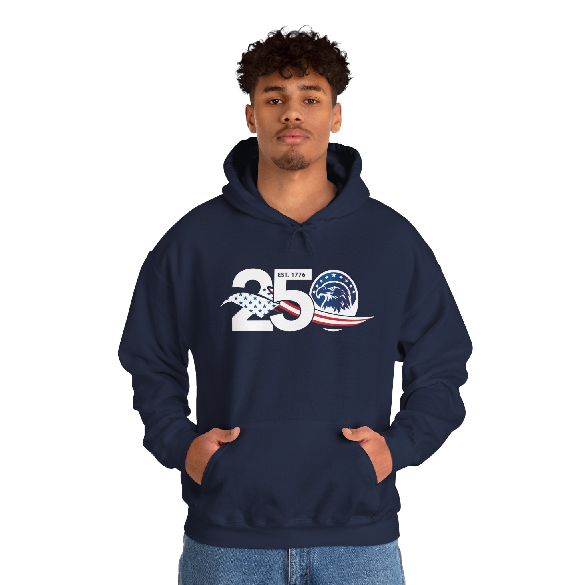 Flag in 250– Happy Birthday USA Patriotic Pullover