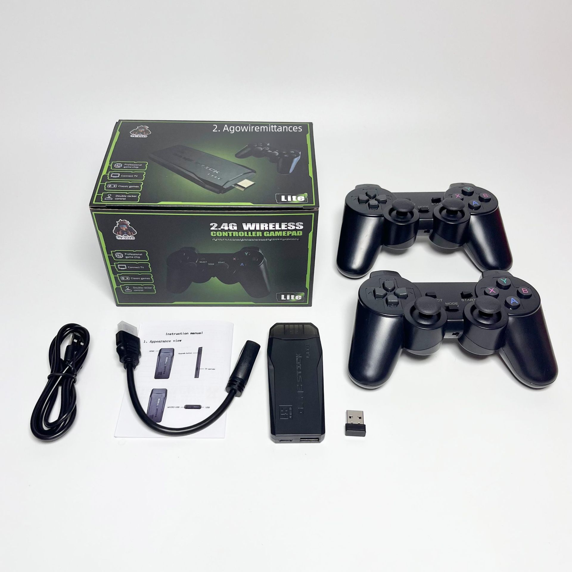 Retro TV Game Console with Dual Controllers (M8)