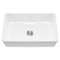 33.5x20 in Farmhouse Sink Undermount Kitchen Single Bowl Basin Fireclay White