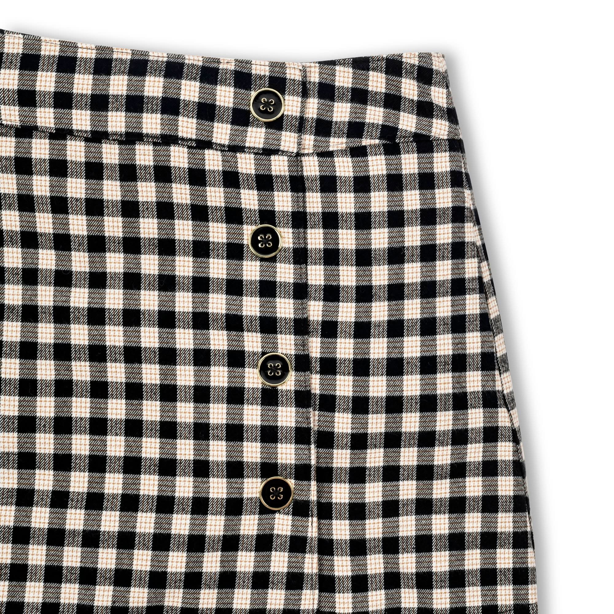 Flannel Mini Skirt